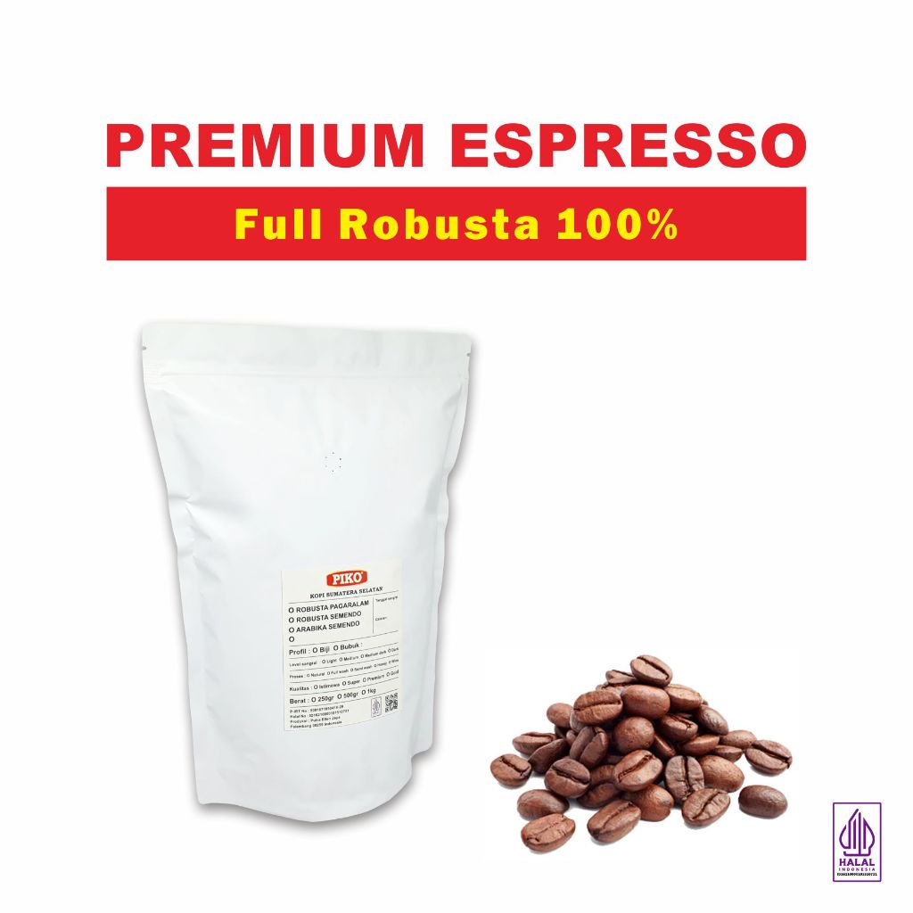 Jual Espresso Blend Robusta Premium 1kg 500gr 250gr Biji Kopi Bubuk ...