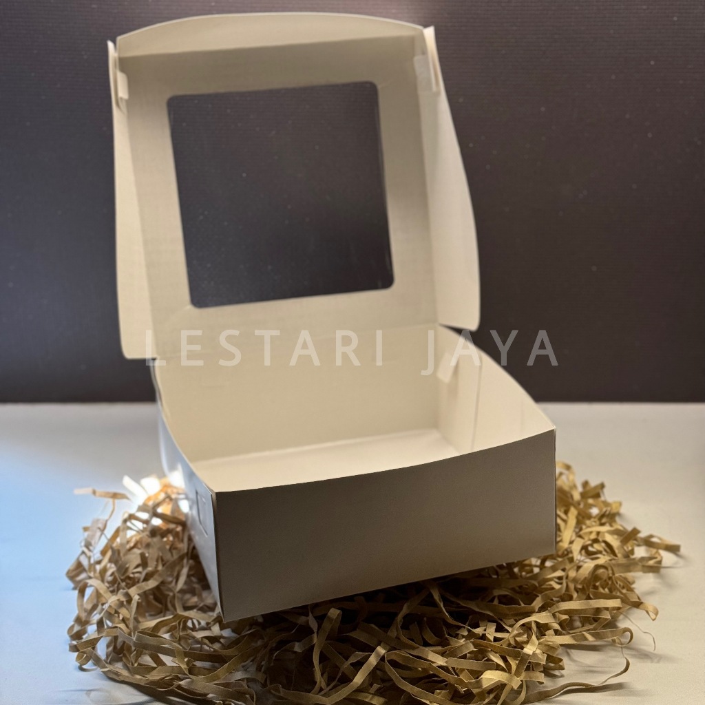 Jual Box Ivory Putih Laminasi Jendela Untuk Kotak Brownies Kue Roti ...