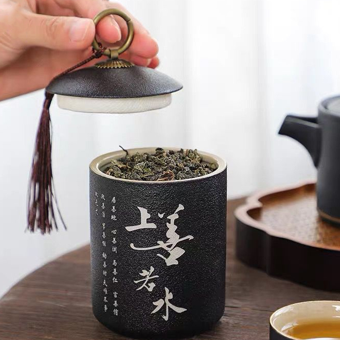 Jual Tempat Bubuk Teh Kopi / Jar Keramik / Tea Leaf Storage EB Dining ...