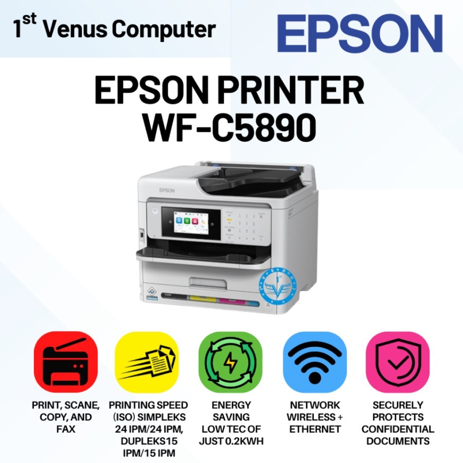 Jual Printer Epson workforce WF-C5890 A4 Multifungsi Print Scan Copy ...