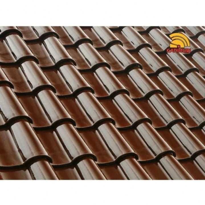 Jual Genteng Keramik Kanmuri Espanica Brown | Shopee Indonesia