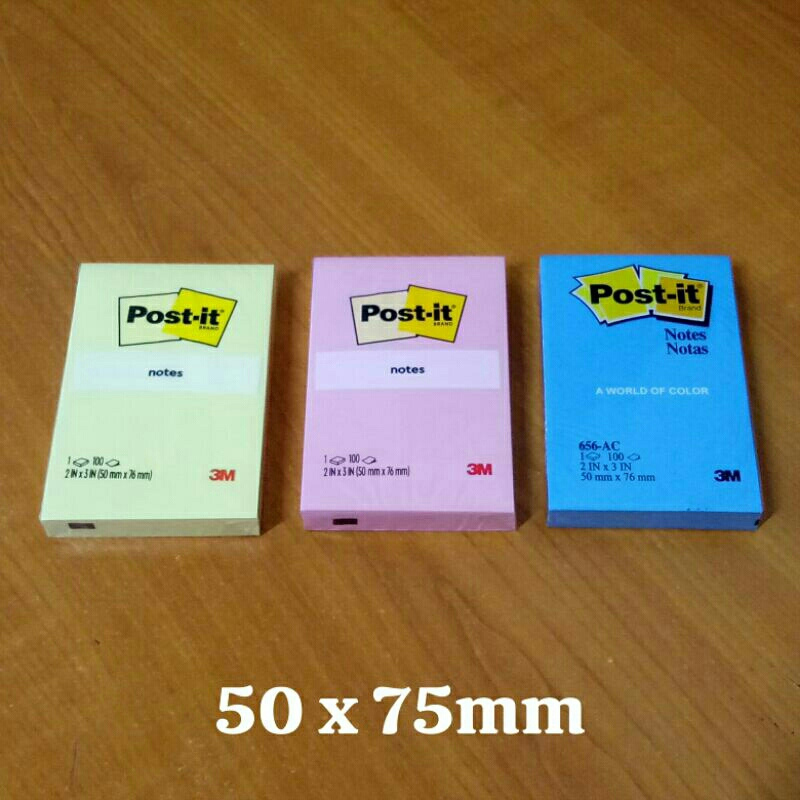 Jual [Pad] 3M Post-it Notes 656-AC U.S.A - 50 x 76 mm - Memo Tempel ...