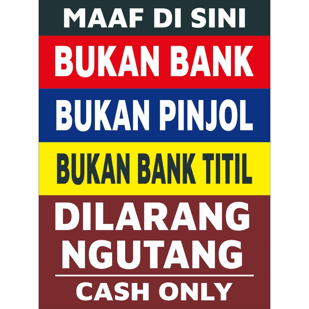 Jual STIKER VINYL BUKAN PINJOL | Shopee Indonesia