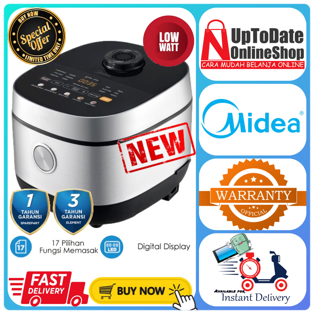 Jual RICE COOKER DIGITAL MIDEA MB-F5021W MBF5021W 5021W RICE COOKER 5L ...