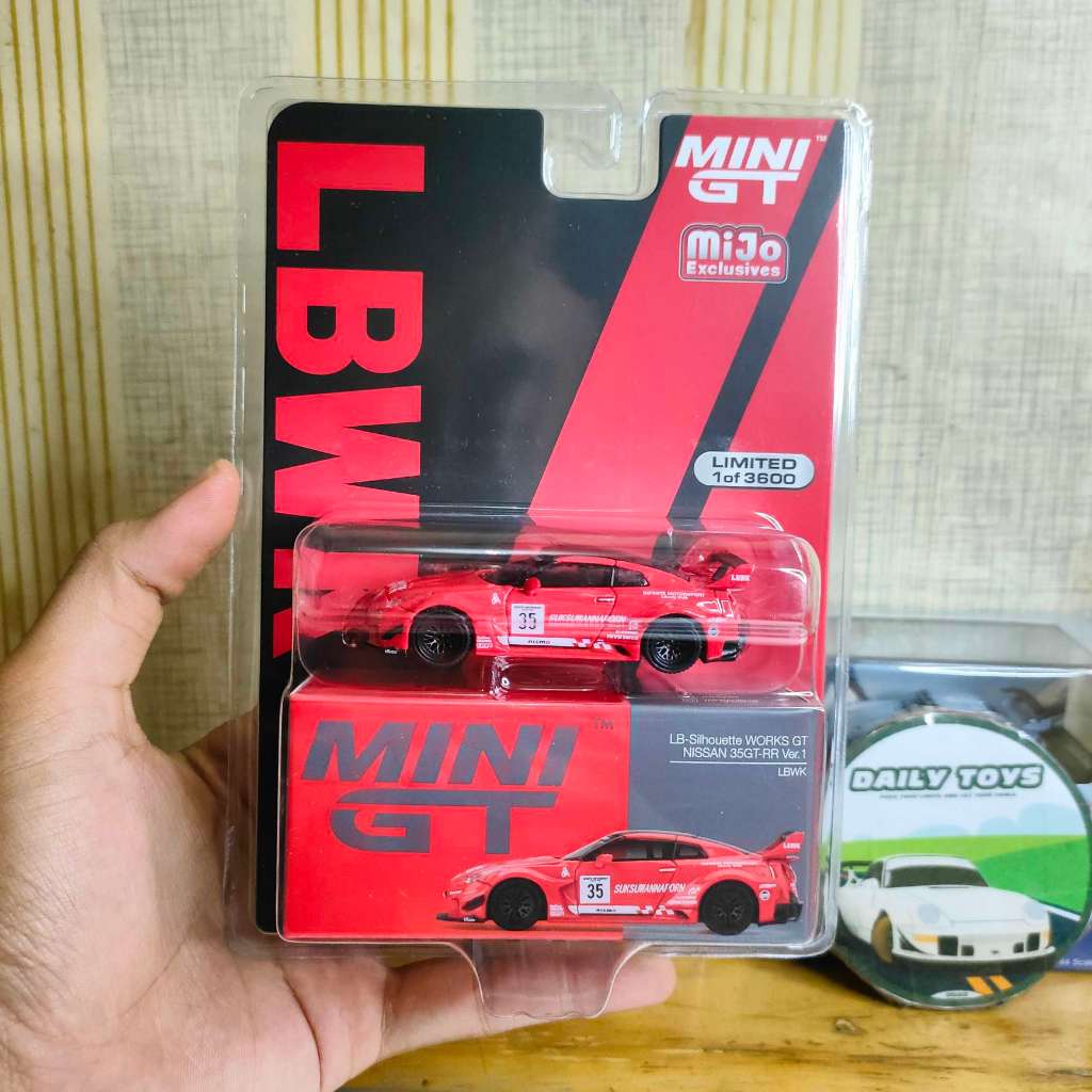 Jual Mini Gt x Milo 311 Nissan GTR R35 LBWK Red | Shopee Indonesia