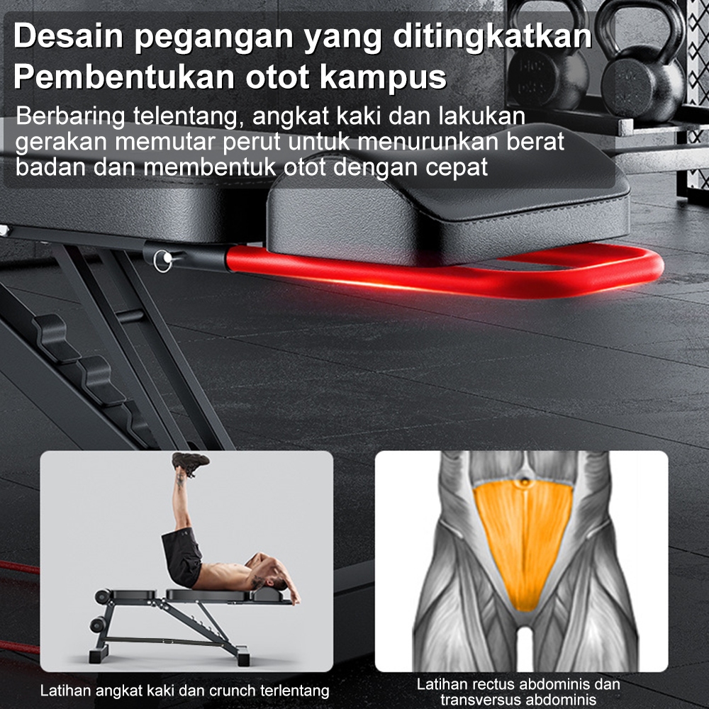 Jual OneTwoFit Bangku Dumbbell Multifungsi Adjustable Folding Fitness ...