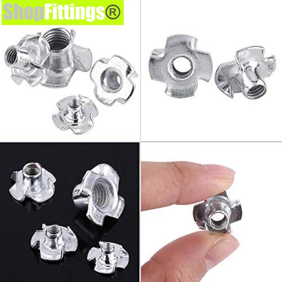 Jual Mur Tanam Cakar Kayu Tee Nut Pronged T Nuts Captive Threaded ...