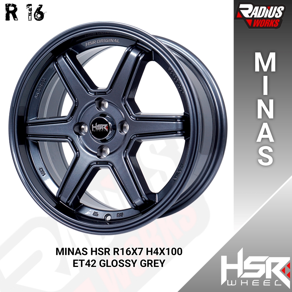 Jual Velg mobil R16 hsr minas 4x100 untuk jazz yaris mobilio city vios ...