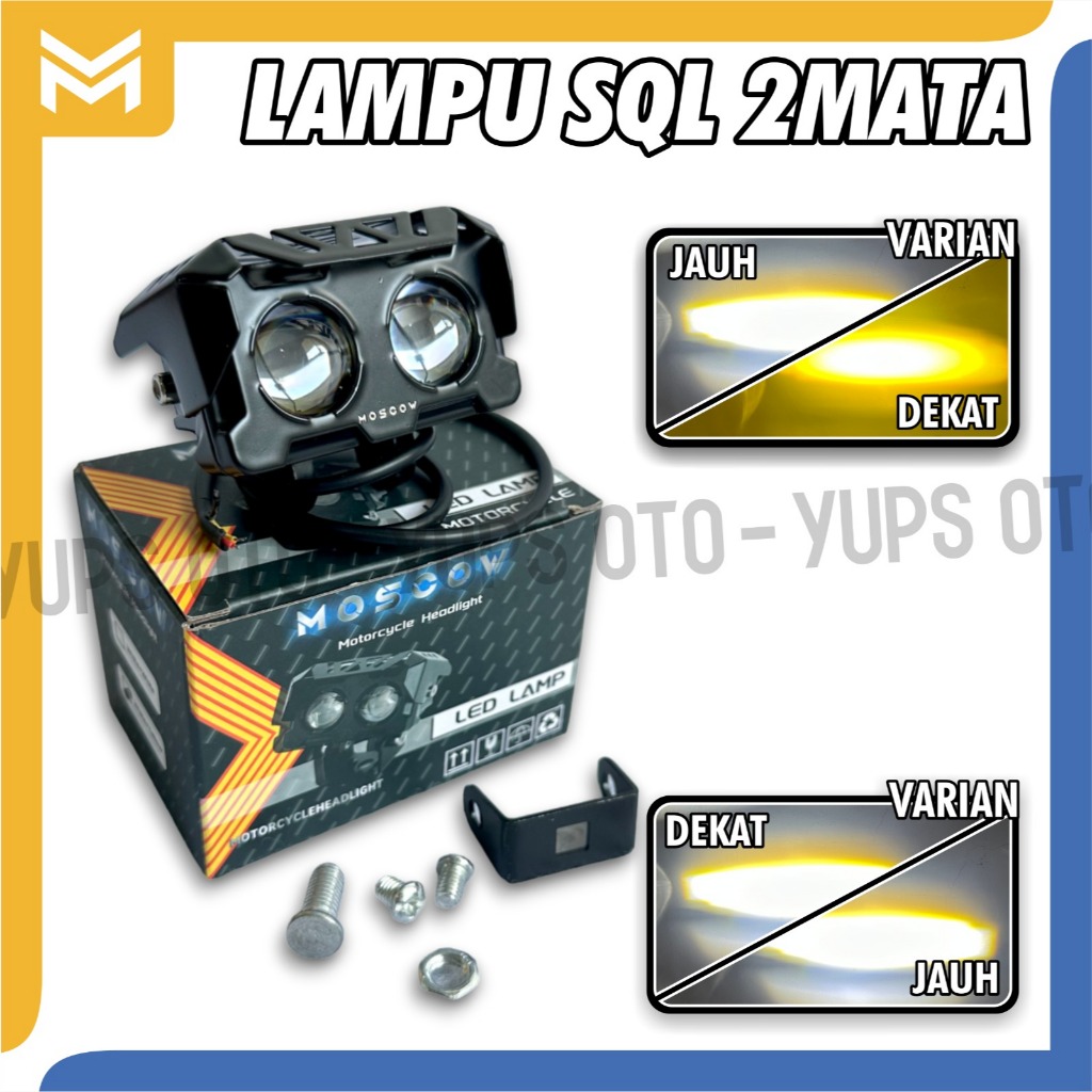 Jual LAMPU SQL 2 MATA MOSCOW BODY BESI LAMPU TEMBAK LED SQL LAMPU SOROT ...