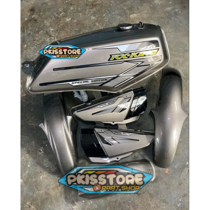 Jual Tangki Tengki Bensin Set Yamaha RX King RXk Grey Custom | Shopee ...