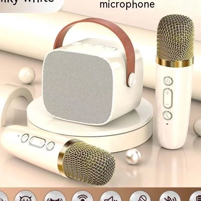 Jual Terbatas COD Speaker Microphone Karaoke Set Bluetooth M Full bass ...