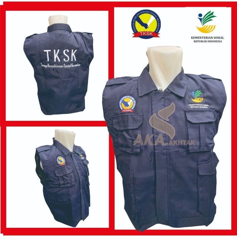 Jual ROMPI TKSK FULL BORDIR ROMPI KEMENTERIAN SOSIAL RI ROMPI TKSK BIRU ...
