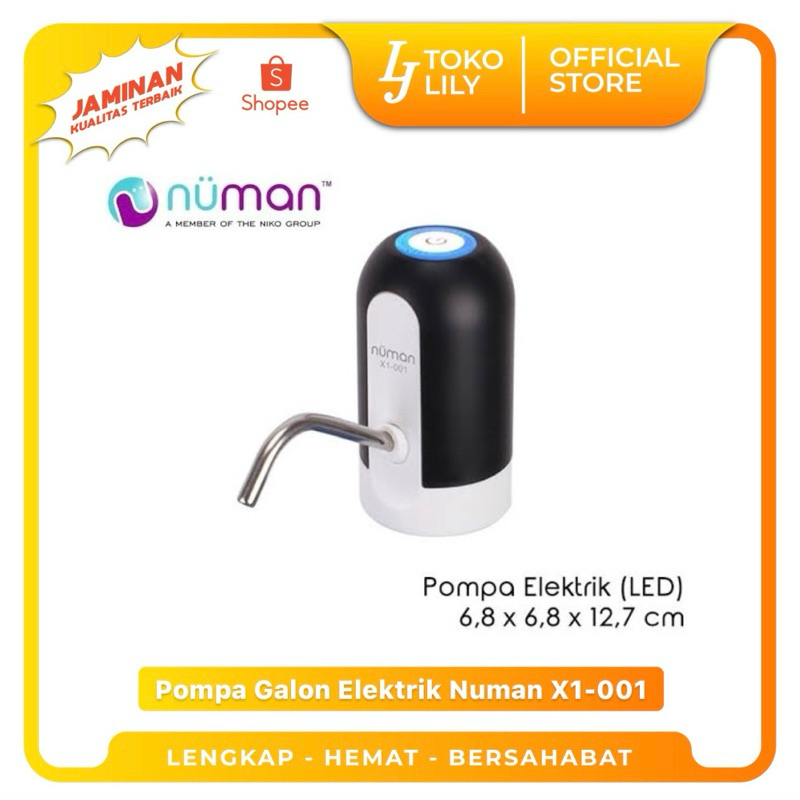 Jual Pompa Air Galon Listrik Elektrik Charger Water Pump Numan Led Non Led Shopee Indonesia