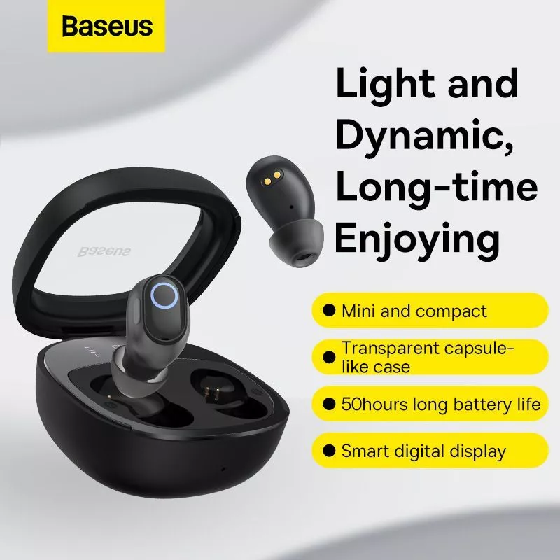 Baseus TWS Bowie WM02 Series Terbaru Koneksi Aplikasi Baseus Earbuds Super Bass