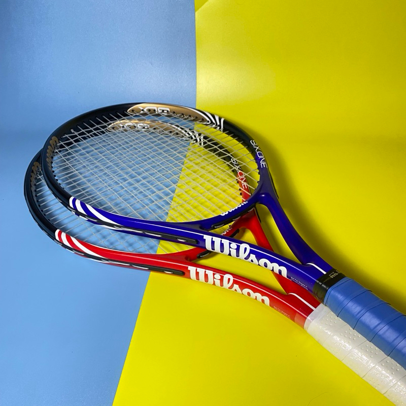 Jual RAKET WILSON BLX RED & BLUE SIAP PAKAI SUDAH TERMASUK TAS DAN GRIP ...