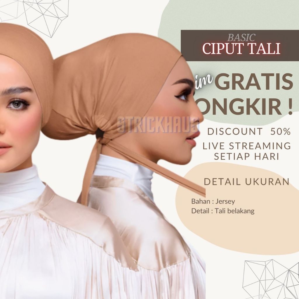 Jual Inner Ciput Tali Basic premium / Ciput Arab -#STRICKHAUS | Shopee ...