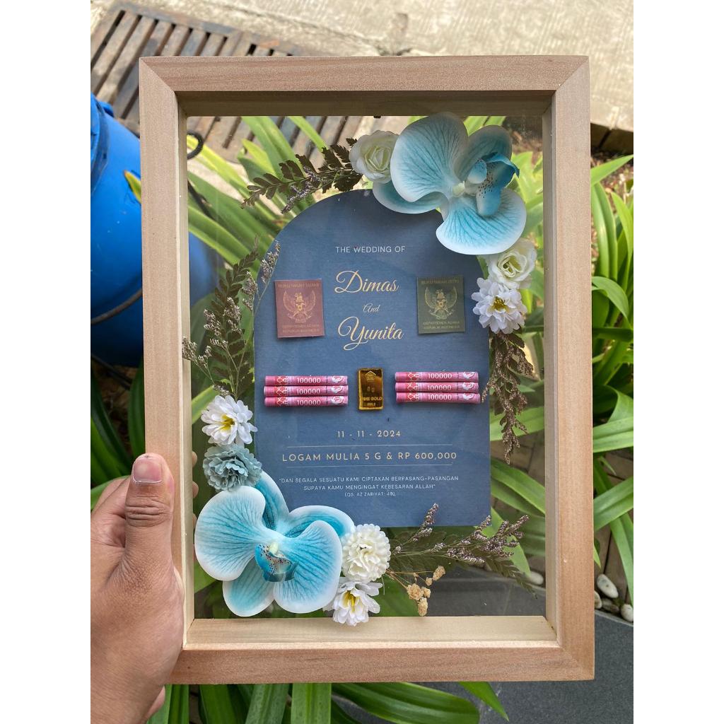 Jual Mahar Pernikahan Rustic Transparan Estetik 3D 1 Hari Jadi | Shopee ...