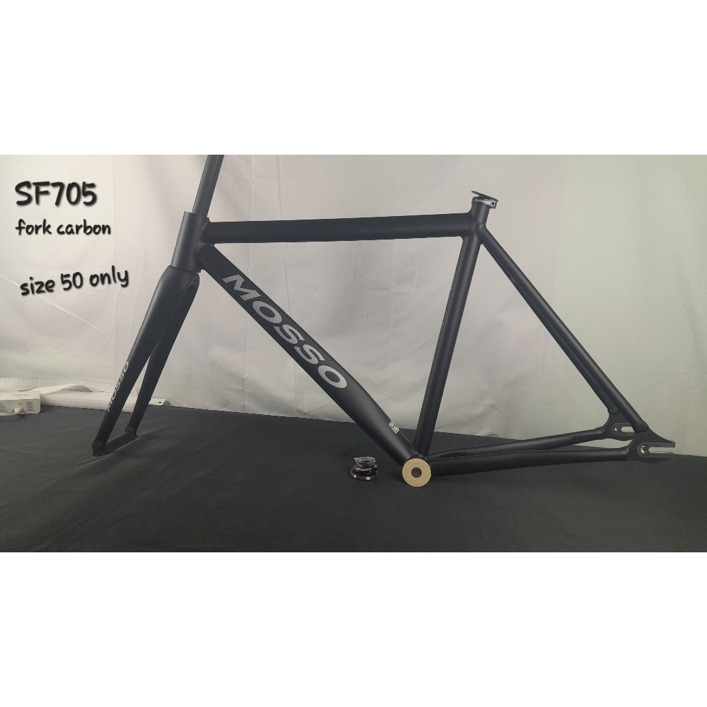 Jual FRAME SET SEPEDA MOSSO FIXIE SF705 700C ALLOY FORK CARBON | Shopee ...