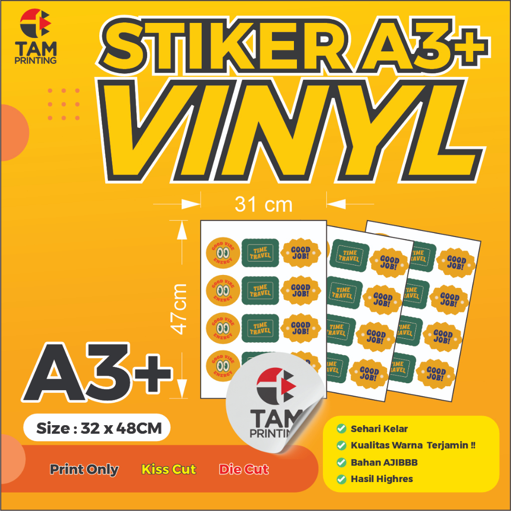 Jual Cetak Stiker Vynil Ritrama A3+ | Shopee Indonesia