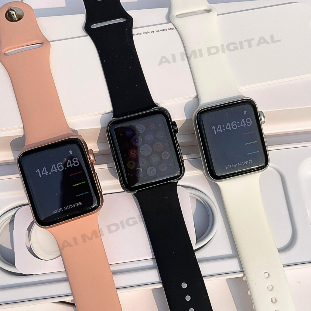 Jual iwatch series 2 38mm & 42mm second fullset ex inter original 100