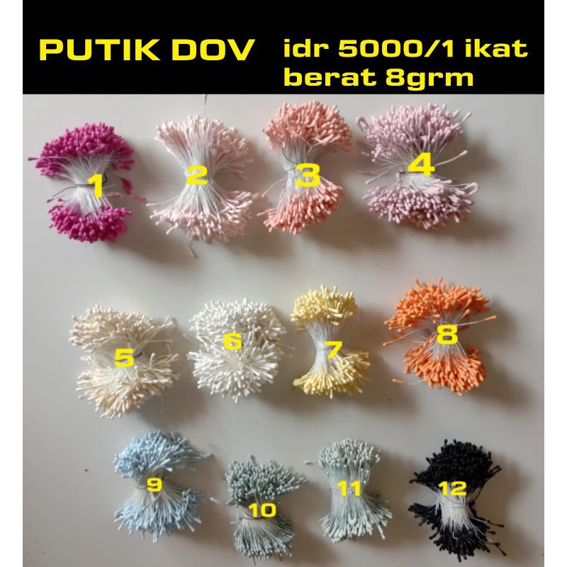 Jual putik dov/ bahan kerajinan bunga | Shopee Indonesia