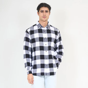 Woodsman Kemeja Flanel Monochrome Check