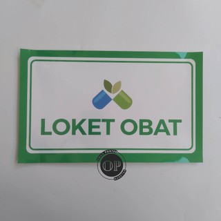Jual Stiker Loket Obat - Apotek - Farmasi - Apoteker - Pharmacy ...