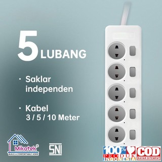 Stop Kontak Kabel dengan Saklar On Off Mikotek