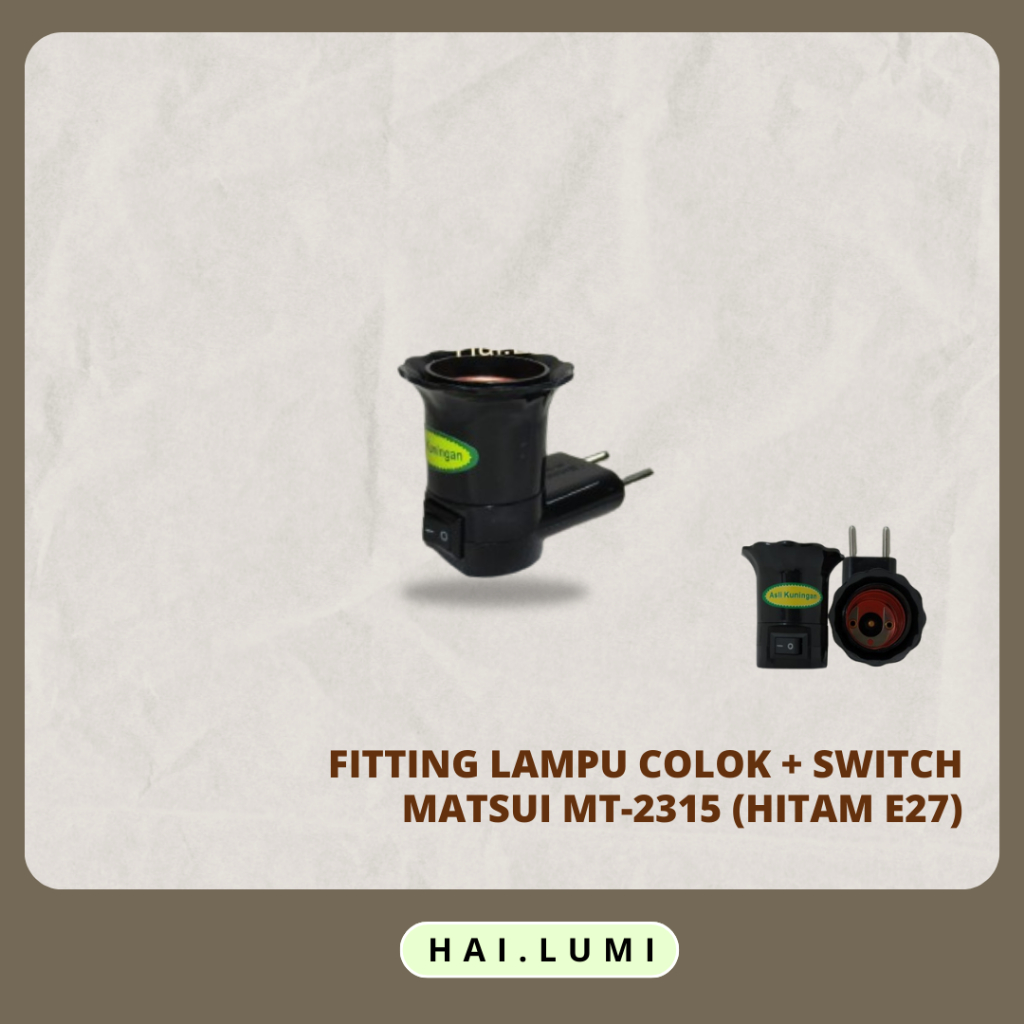 Jual LUMI - FITTING LAMPU COLOK + SWITCH ON-OFF / LAMPU COLOK SWITCH ON ...