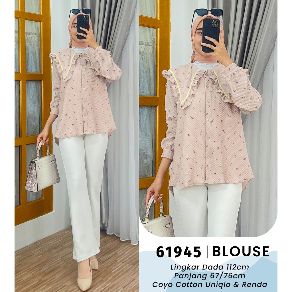 Jual EXTU HERITAGE MAUDY BLOUSE ATASAN (61945) | Shopee Indonesia