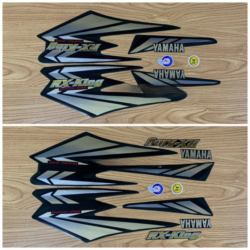 Jual [WSB.02Jl22υ] STRIPING RX KING 2002 HIJAU BOTOL SET EMBLEM RX KING ...