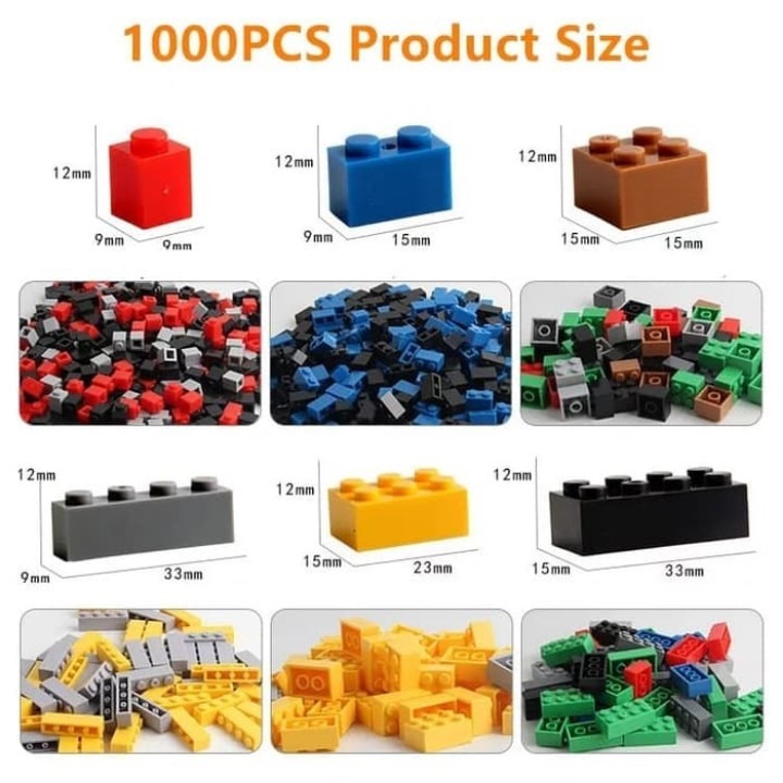 Jual MAINAN MINI BRICK BALOK SUSUN ISI 500PCS DAN 1000PCS BUILDING ...