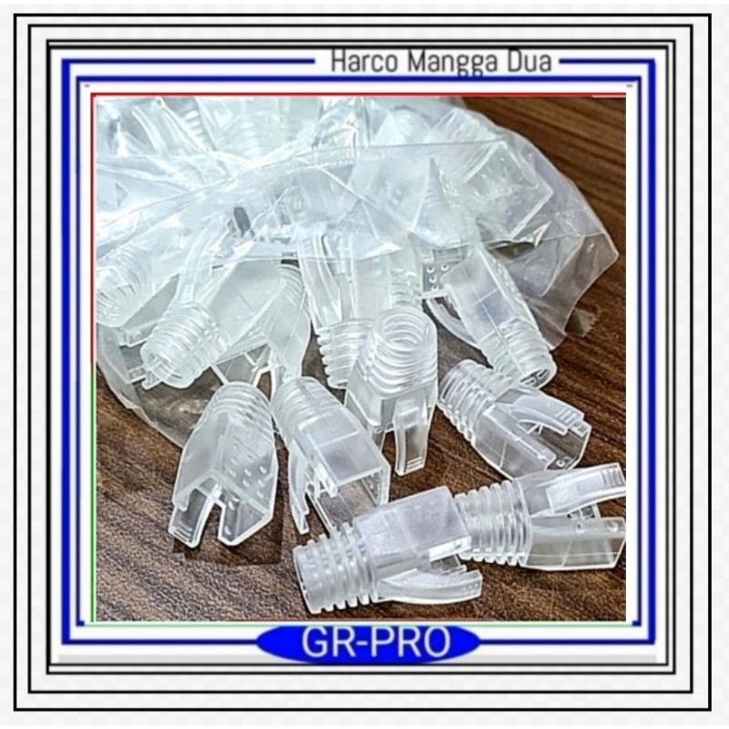 Jual plug boot rj45 cat 6A transparan CPB-6A-TRA CISCOM | Shopee Indonesia
