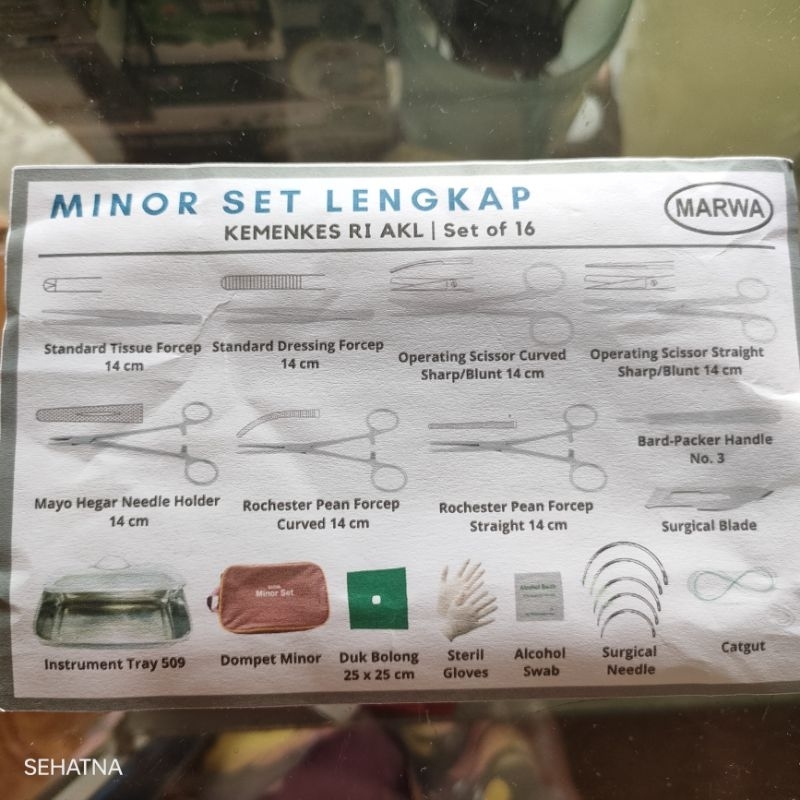 Jual MINOR SET INSTRUMENT BEDAH KEPERAWATAN ECER LENGKAP | Shopee Indonesia