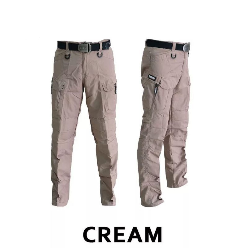 Jual Celana Chino cargo panjang kimpol Tactical fit Hitam Formal ...