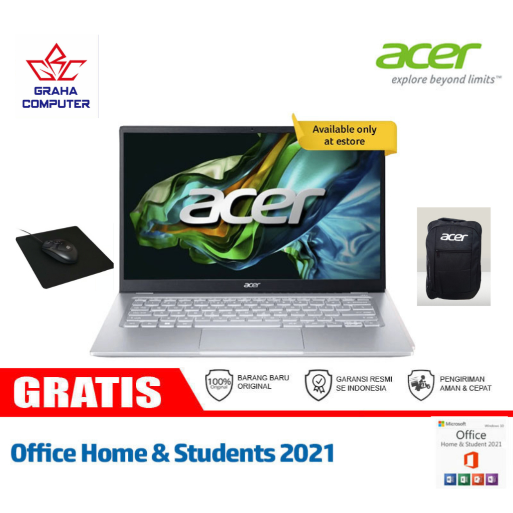 Carte Mère Pour Acer Aspire 3 Spin A3SP14-31PT - Processeur Intel N100, 4GB RAM, Occasion
