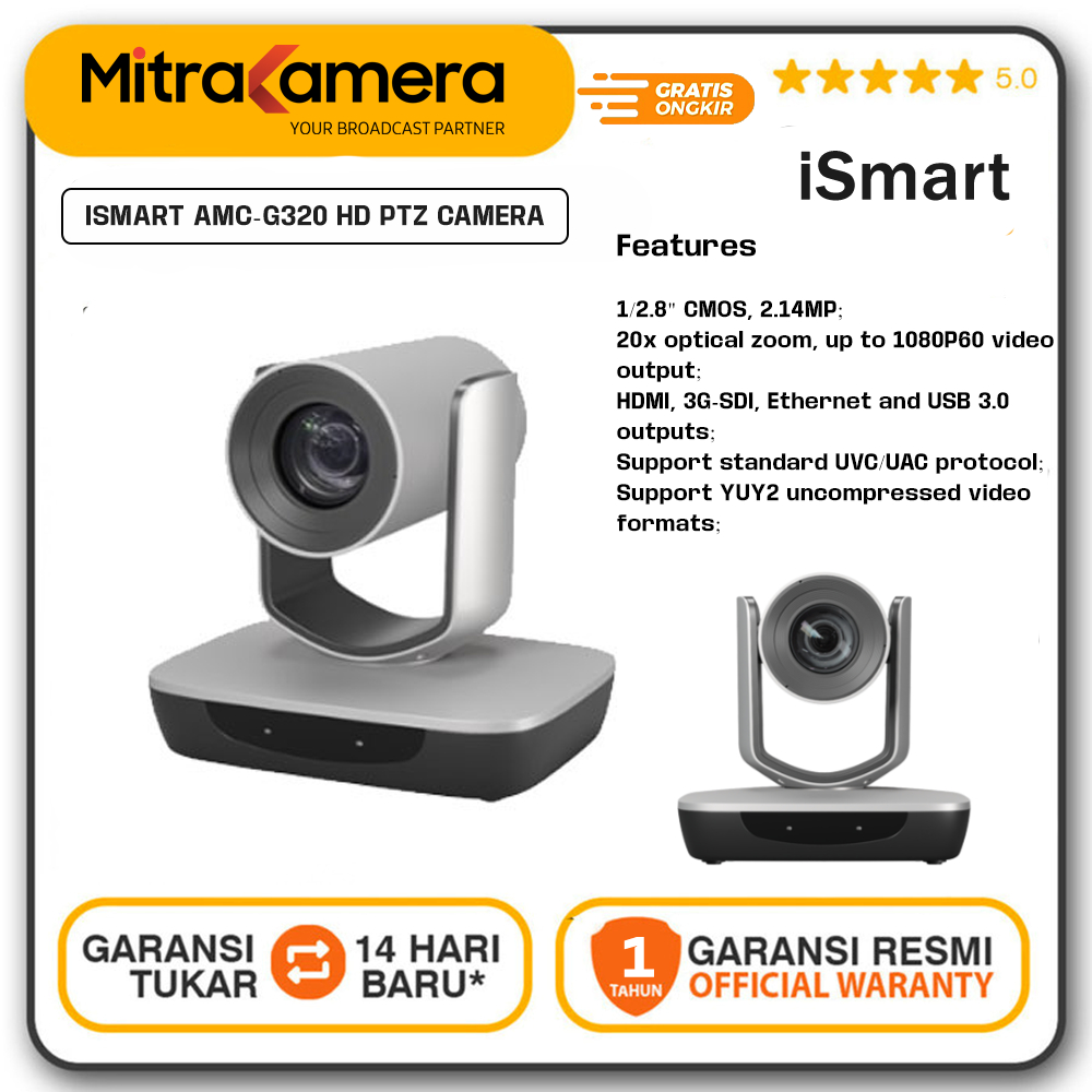 Jual ISMART AMC-G320 HD PTZ Camera | Shopee Indonesia