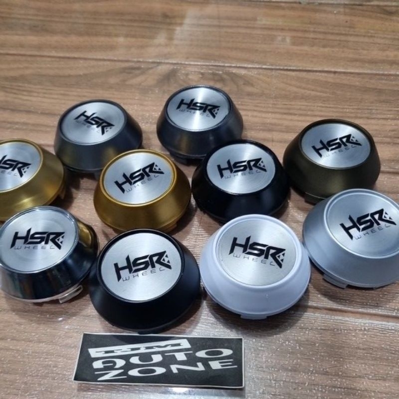 Jual dop roda tutup velg racing variasi 6.5cm kerucut hsr hitam harga ...