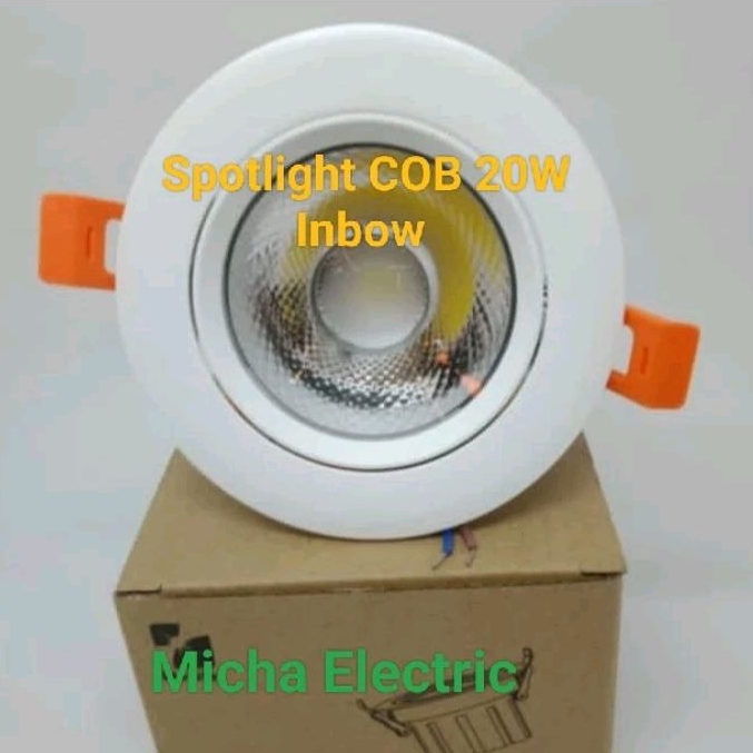 Jual Lampu Downlight Spot COB 20W Inbow/ Lampu Sorot Spotlight LED 20W ...