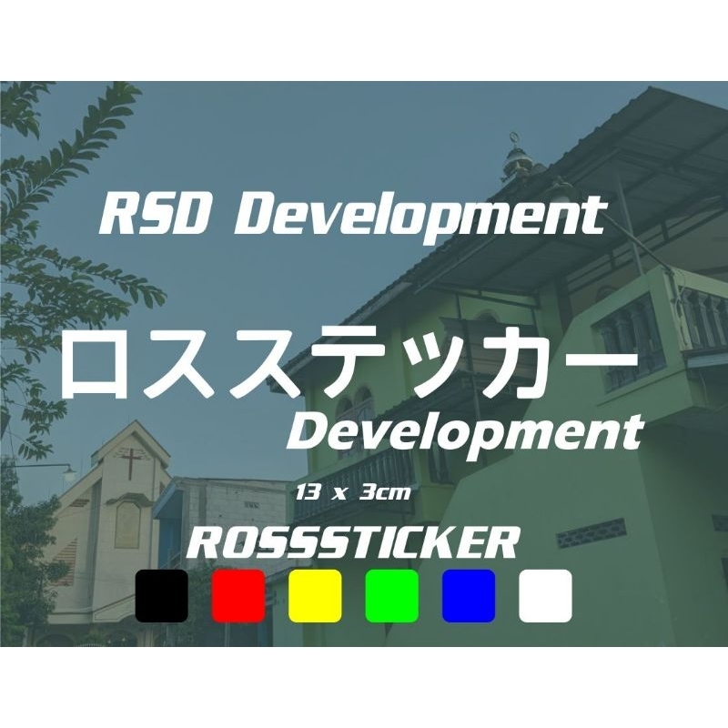 Jual RSD Development cutting sticker custom kanji terbaru terlaris ...