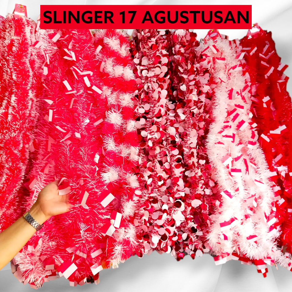Jual Slinger Rumbai Merah Putih Hiasan Dekorasi Rumah Kantor Sepeda HUT ...
