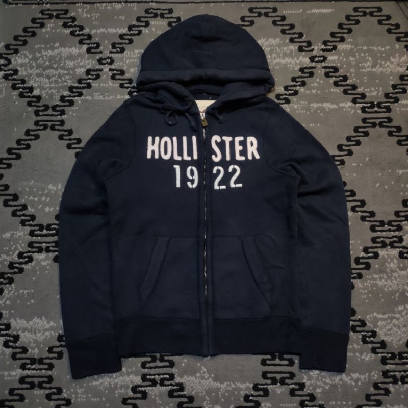 Jual Hoodie Zipper Hollister 1922 Second Brand Shopee Indonesia