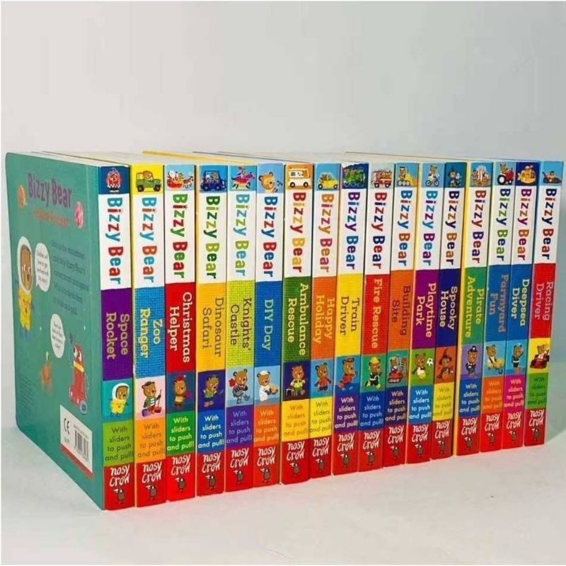 Jual Bizzy Bear Book Series Sliders Push Pull Board Books Hard Book ...