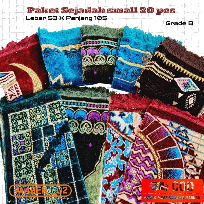 SEJADAH BLUDRU SMALL paket 20 pcs