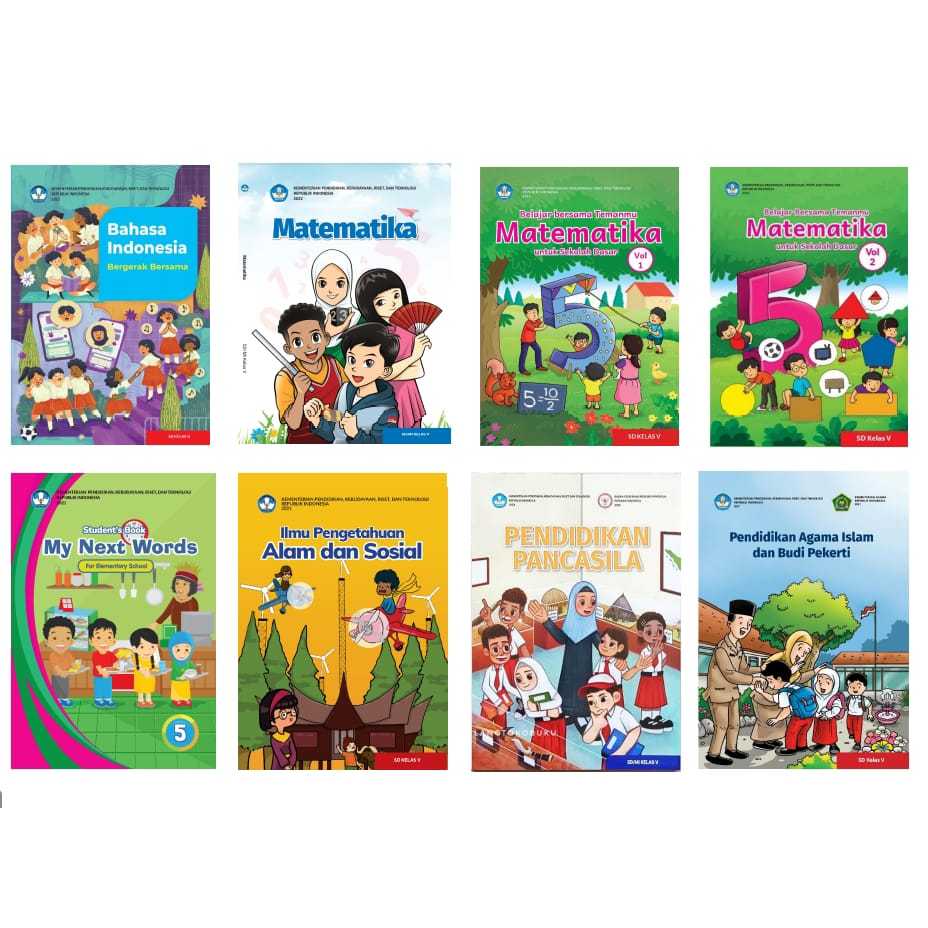 Jual Buku Paket Kurikulum Merdeka Kemendikbud Kelas 5 SD | Shopee Indonesia