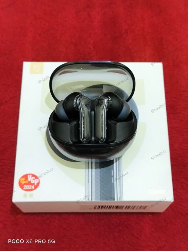 Jual [PART ONLY] TWS Soundpeats Clear “BLACK” Preloved Headset ...