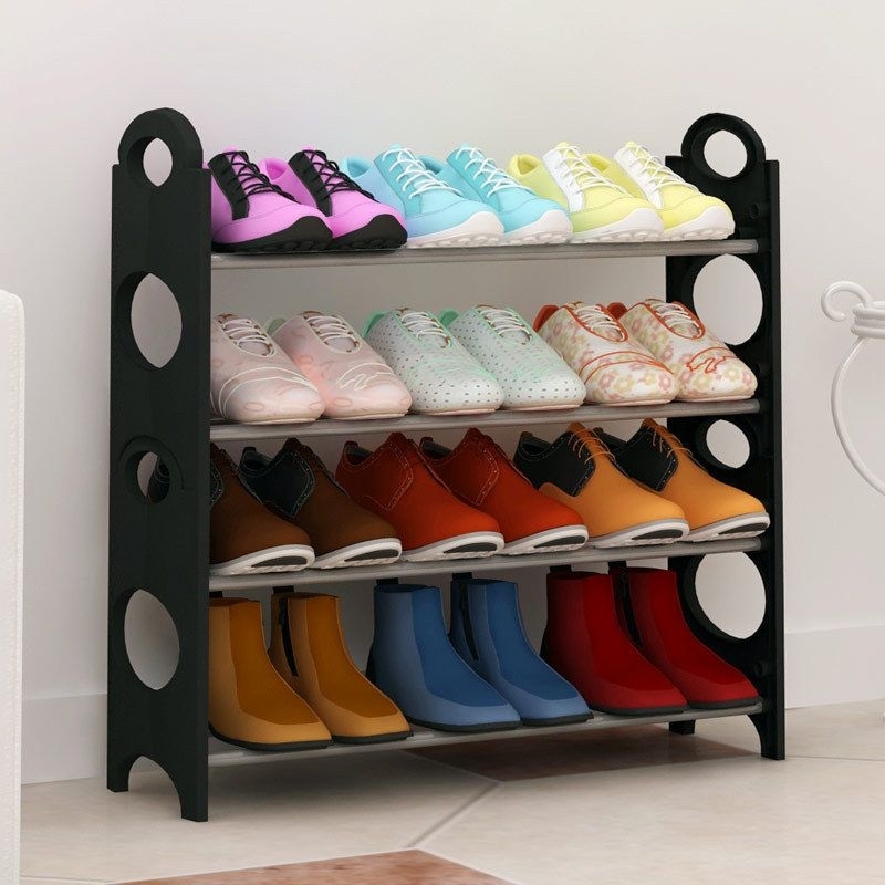 Jual RB Rak Sepatu 4 Susun Tempat Penyimpanan Sandal Empat Tingkat Shoe ...