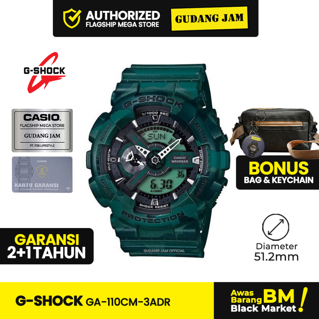 Jual Jam Tangan G-Shock GA-110CM-3ADR GA-110CM GA-110 GA110CM GA 110C ...