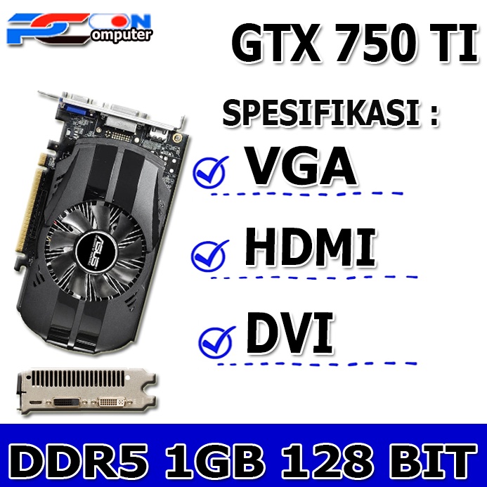 KODE T89N GALAX GeForce GTX 75 Ti 2GB EXOC 128BIT DDR5