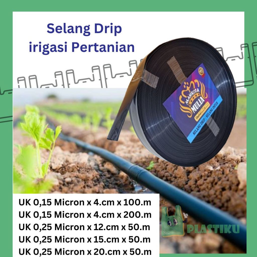 SELANG DRIP ORI HITAM IRIGASI PERTANIAN MAHKOTA MULIA